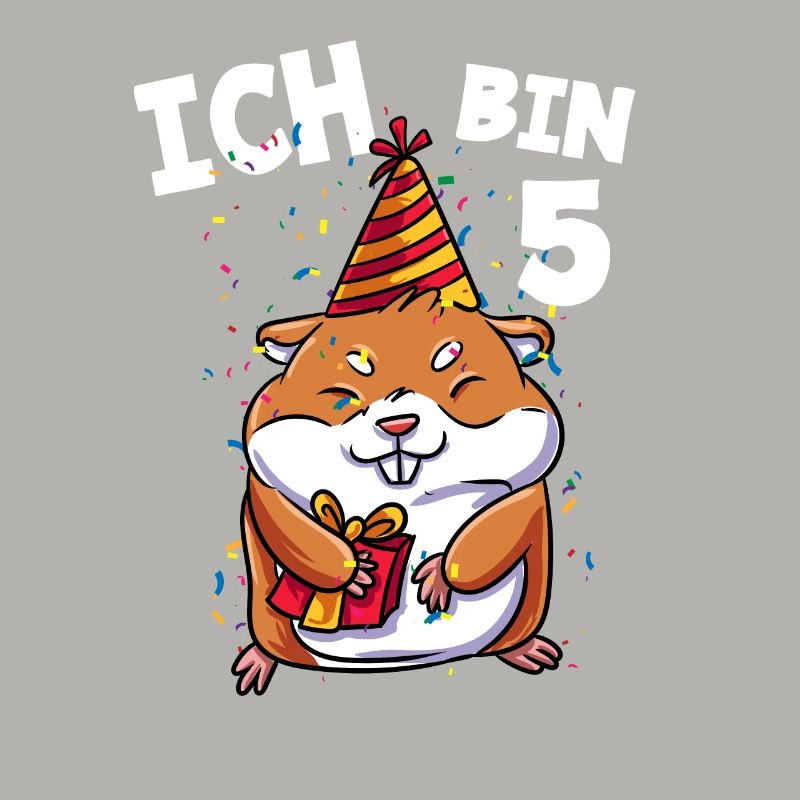Ich bin 5 Jahre Hamster 5. Geburtstag