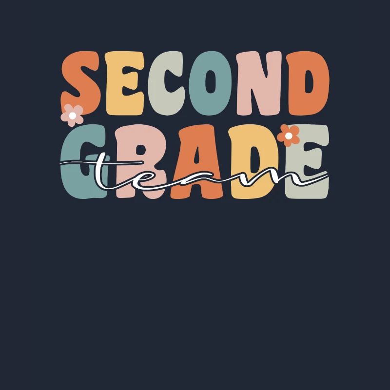 Second Class Team Groovy Retro Teacher Gift