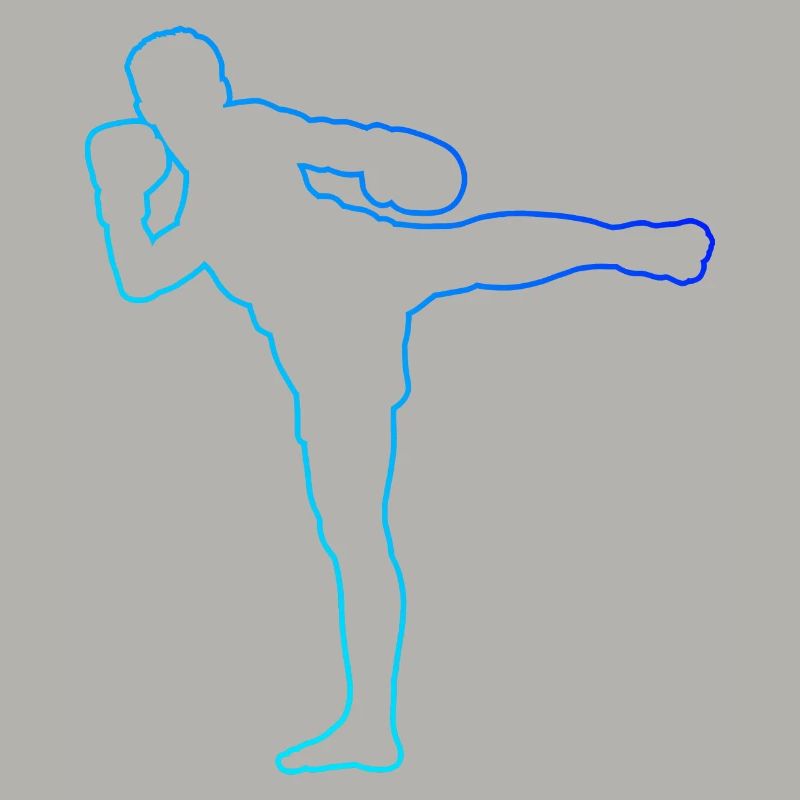 Boxe Thaïlandaise Boxeur Thaïlandais Thaïboxe Hommes Boxe thaïlandaise