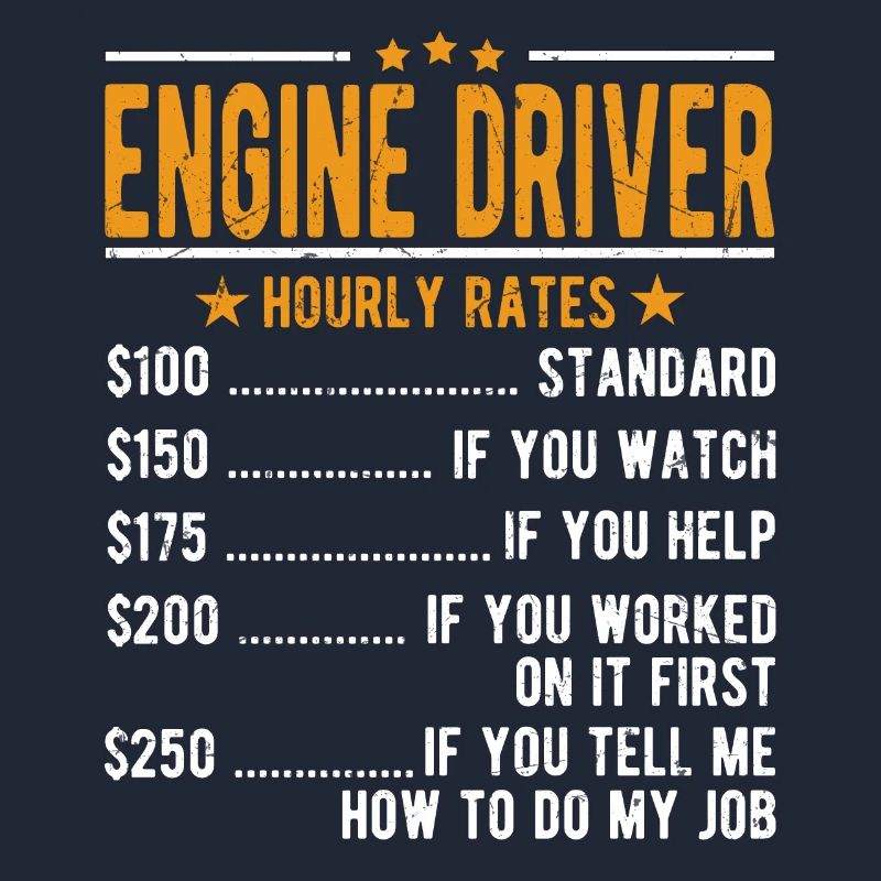 Engine driver hourly wage