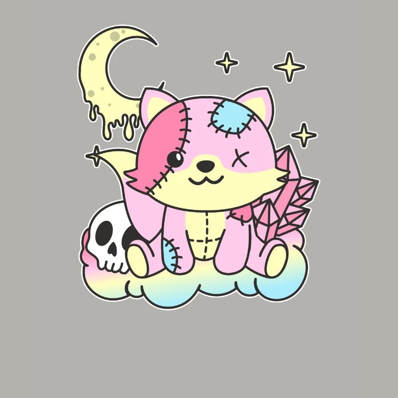 Kawaii Gothic Fox Pastel Gothic Goth