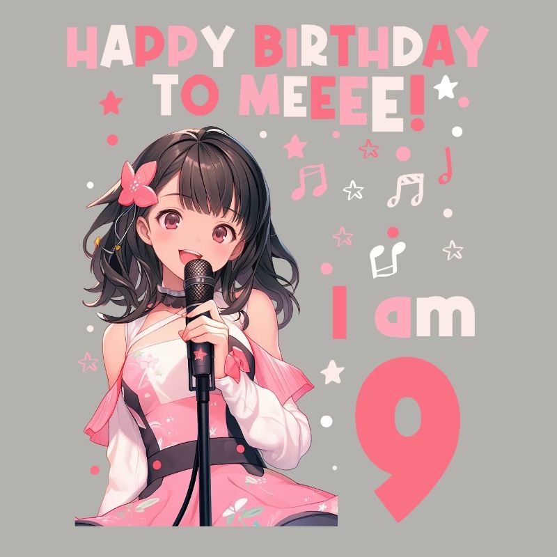 Anime Mandga K-Pop KPop Mädchen 9. Geburtstag