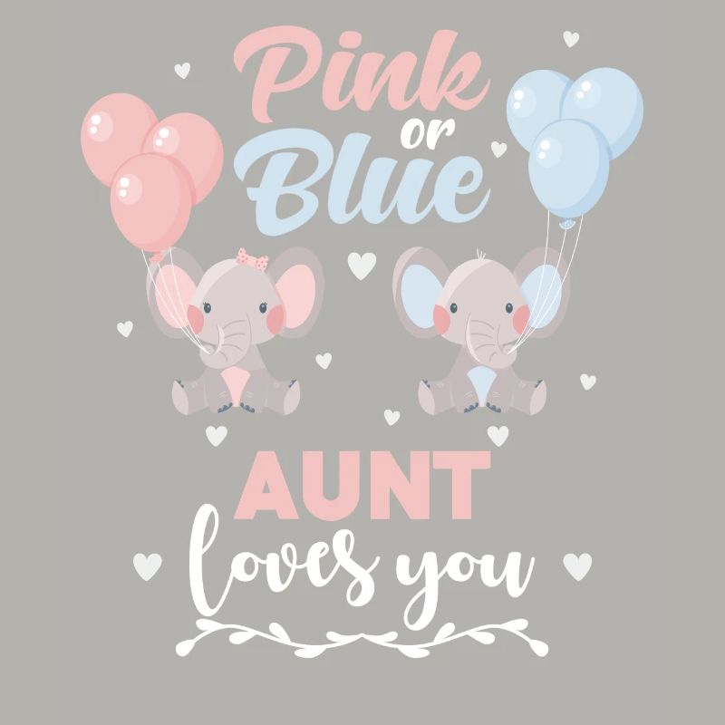 Rosa oder blaue Tante Elefant