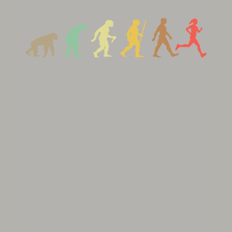 Lauf Retro Running Evolution Funny Runner Marathon