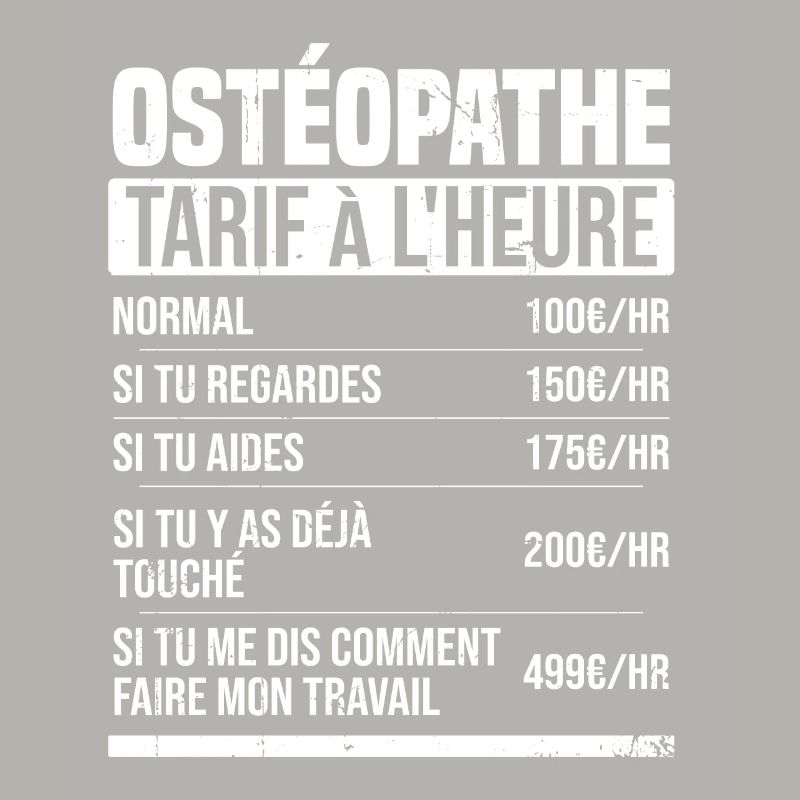 Osteopath hourly rate gift idea humor