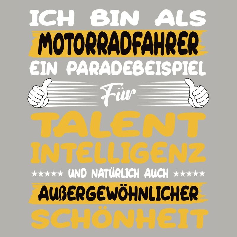 Motorradfahrer ein Paradebeispiel Motorrad
