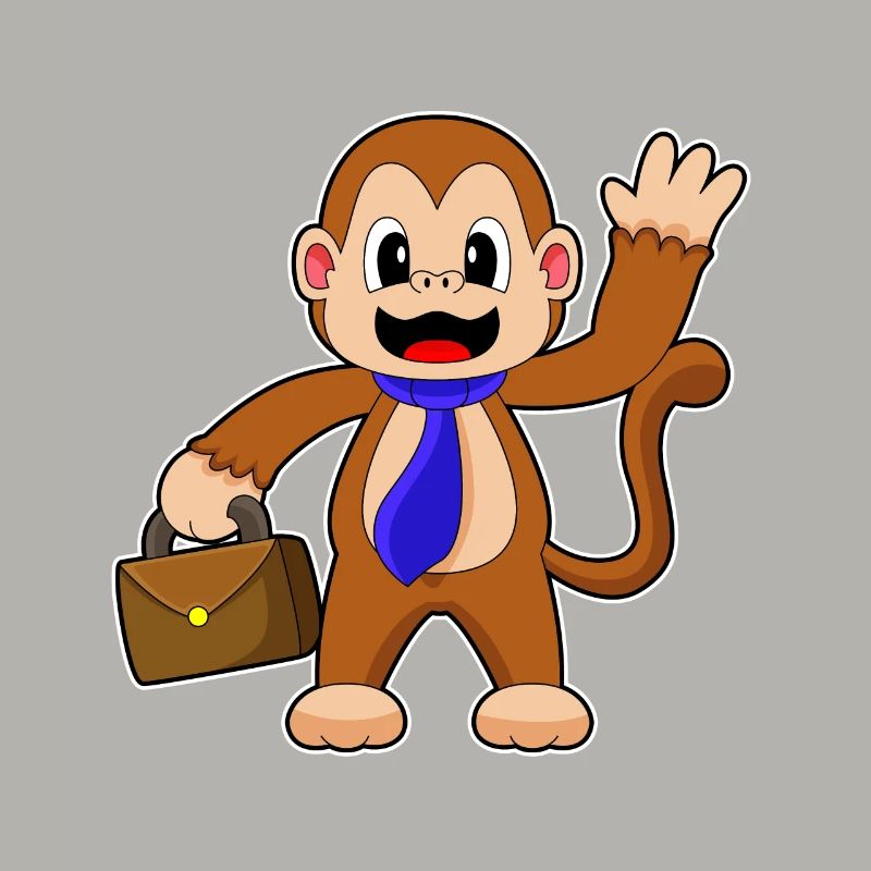 Porte-documents Monkey Entrepreneur