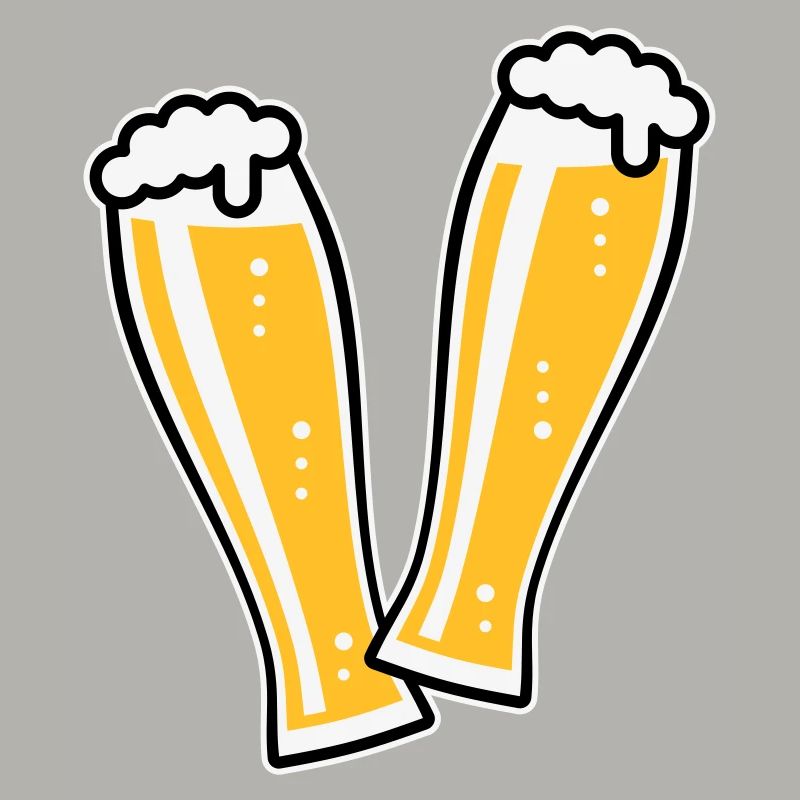 2 verres à bière de blé toast (bière de blé / 3C)