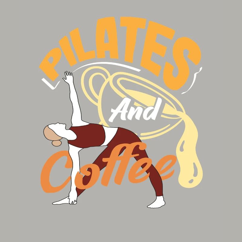 Pilates and coffee for morning routine