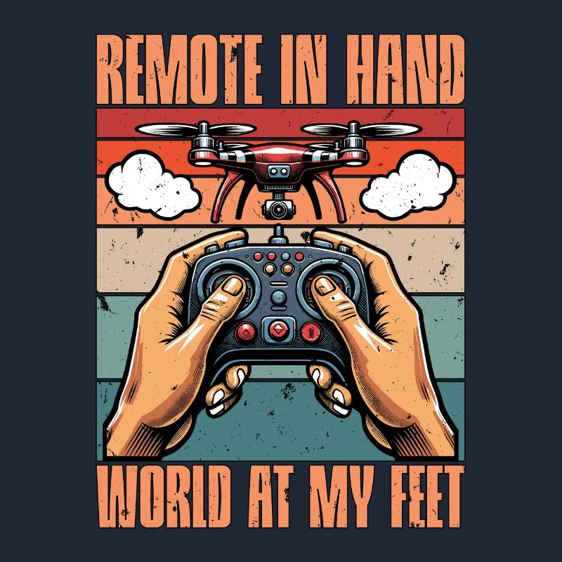 Drone Enthusiast Remote In Hand Drone Operator