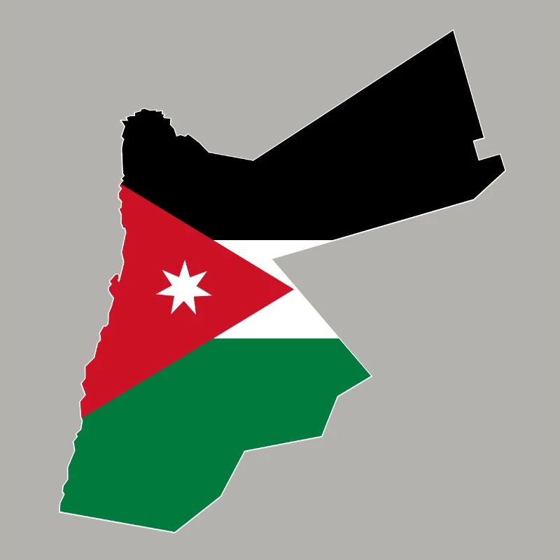 Jordan Flag Map