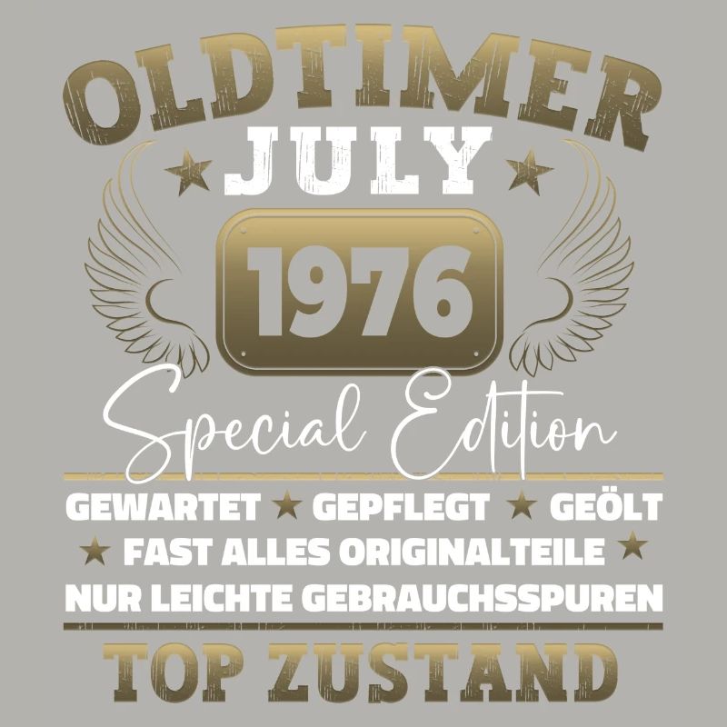 Oldtimer Juli 1976 46. Geburtstag Geschenk Herren