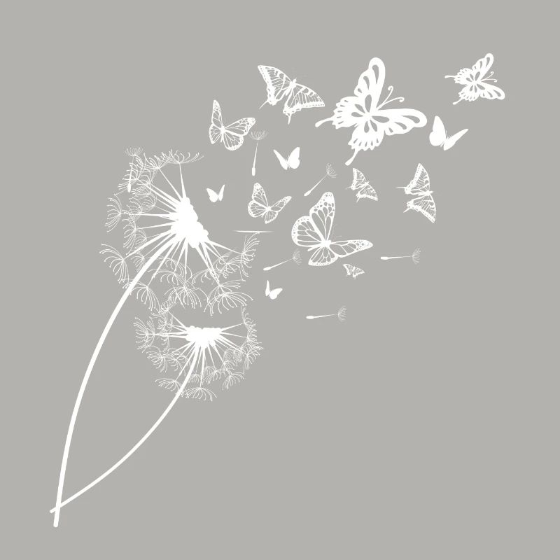 Pusteblume Schmetterlinge