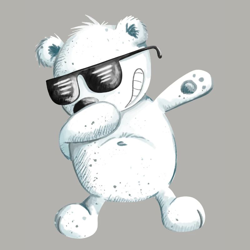 Dabbender Polar Bear I Dab Dance Animals I Dabbing Bear