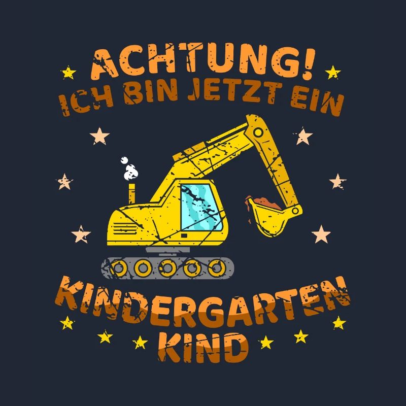 Kindergartenkind Bagger Jungen