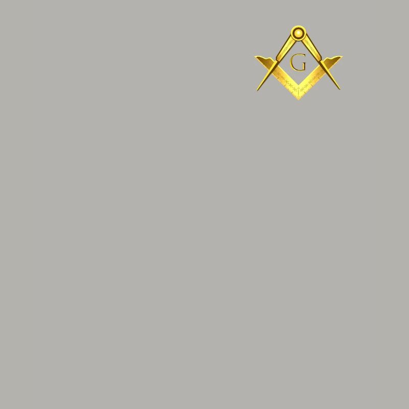 Masonic symbol angle compass gold freemasonry