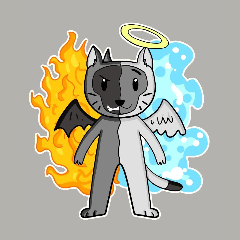 Cat Cat Breed Burma - Angel and Devil