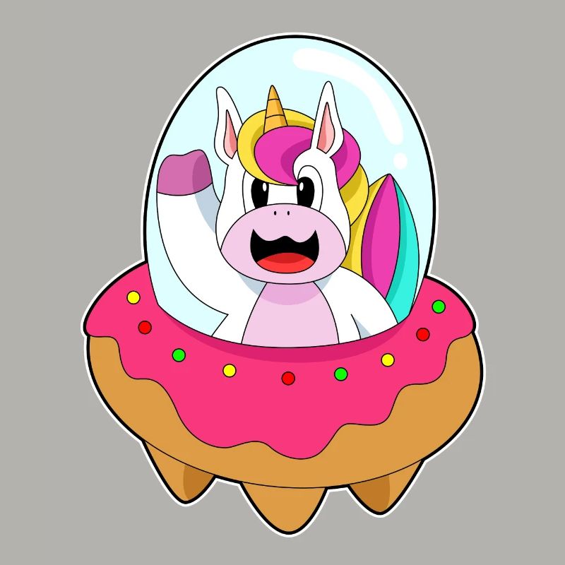 Einhorn Raumschiff