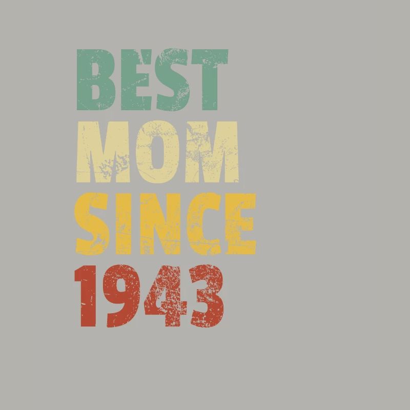 Beste Mutter seit 1943 Muttertags-Slogan-Zitat