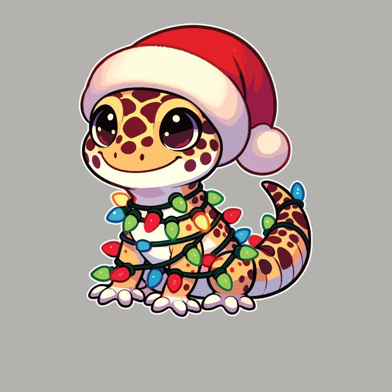 Fées de Noël Gecko léopard