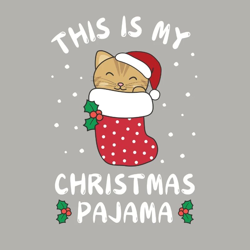 C’est mon pyjama de Noël, doux chat