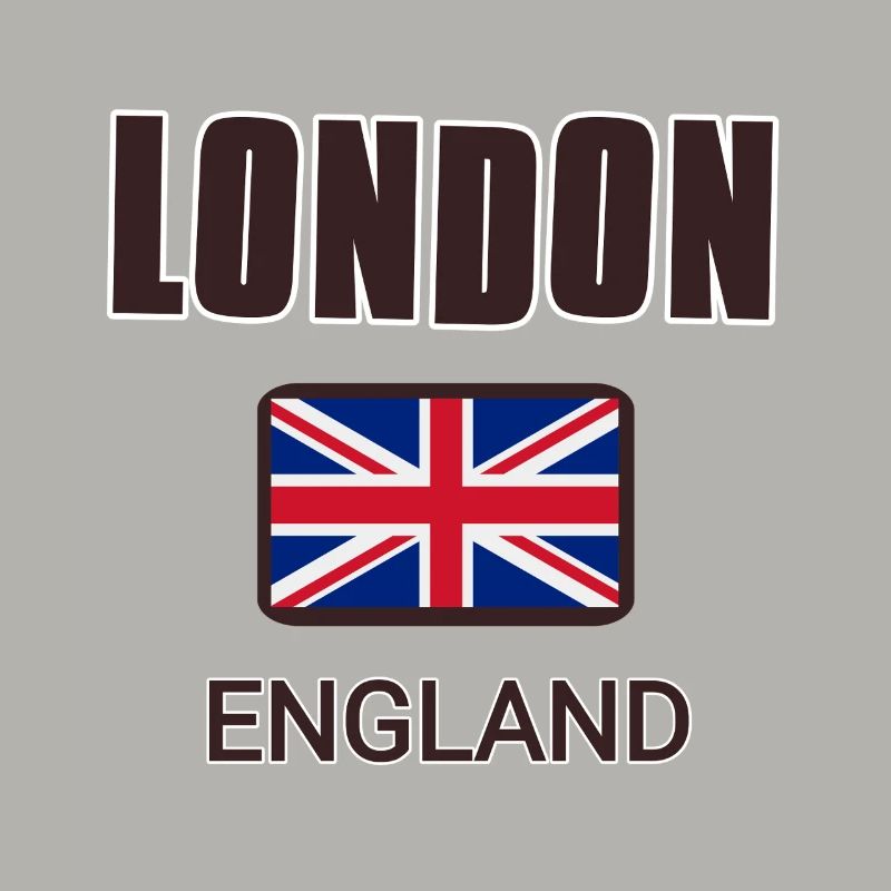 Londres, Angleterre, avec drapeau de l’Angleterre