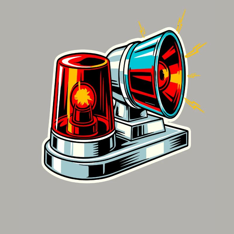 Fire Siren Warning Light
