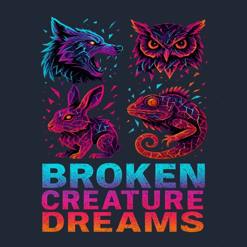 Bizarre Abstract Animals Broken Creatures