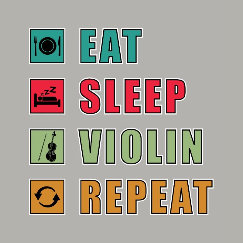 Eat Sleep Violin Repeat Graphic