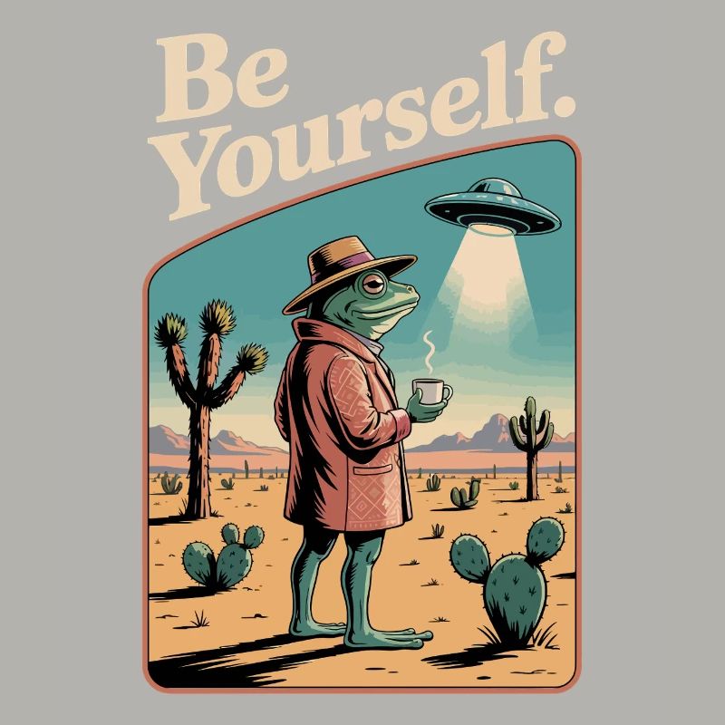 Be Yourself Cool Toad 