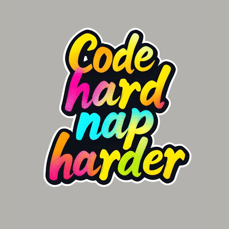 Code Hard Nap Harder Funny Programmer Tee