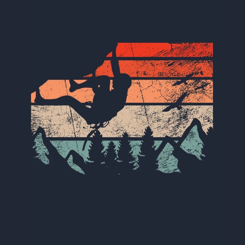 Retro Bouldern Klettern Boulderer Boulder