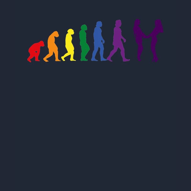 Lgbtq Regenbogenflagge Lesbisch Evolution Queer