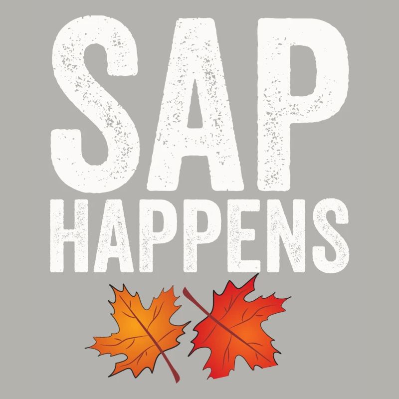 Maple Syrup Tree Tapping Funny Autumn
