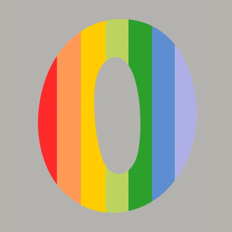 Buchstabe oder Regenbogen