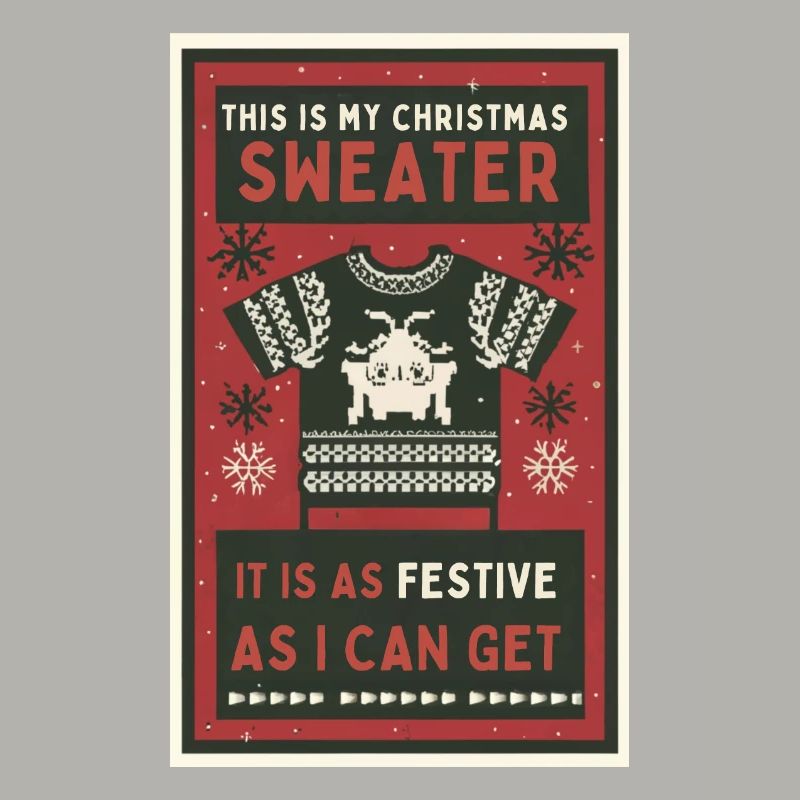 Das ist mein Weihnachtspullover.