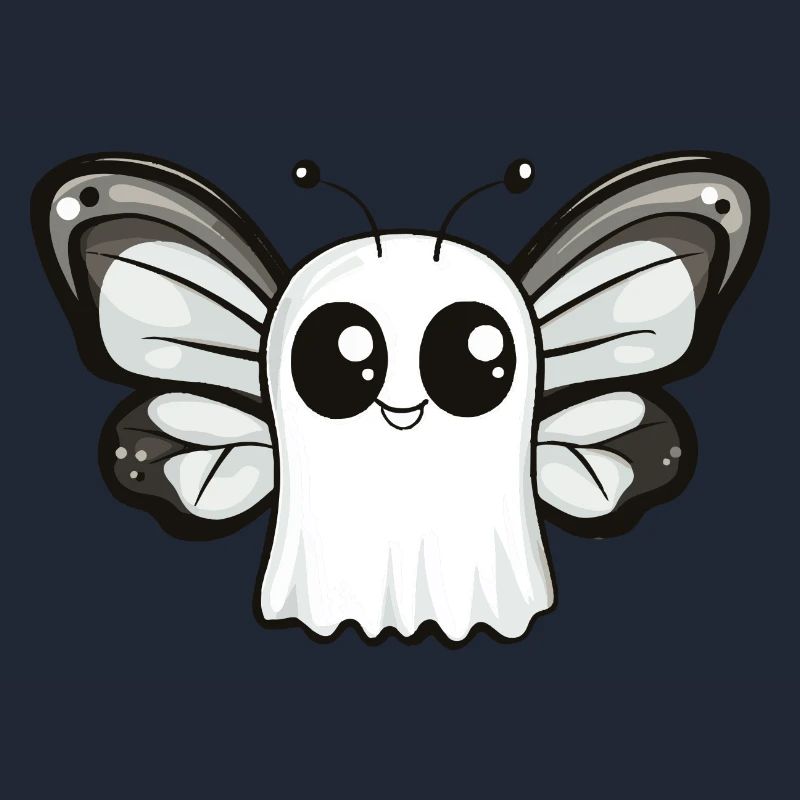 Schmetterling Halloween Comic Geist
