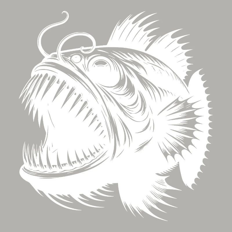 deep-sea fish with sharp teeth