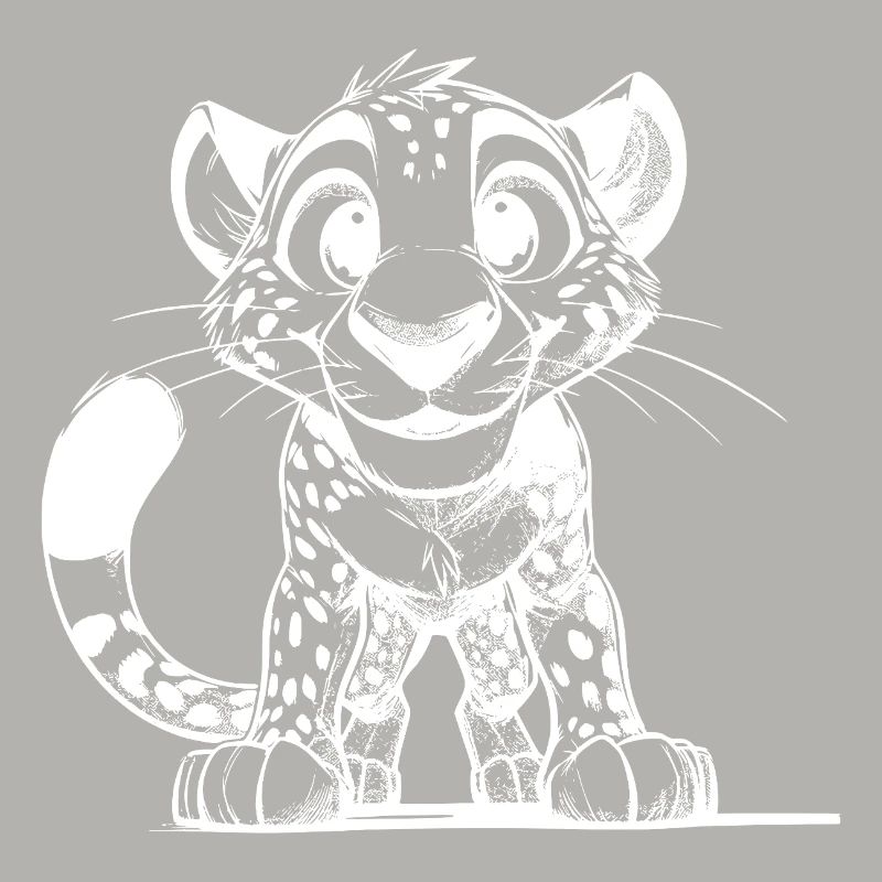 Kleiner Leopard mit großen Augen und Schmuseblick