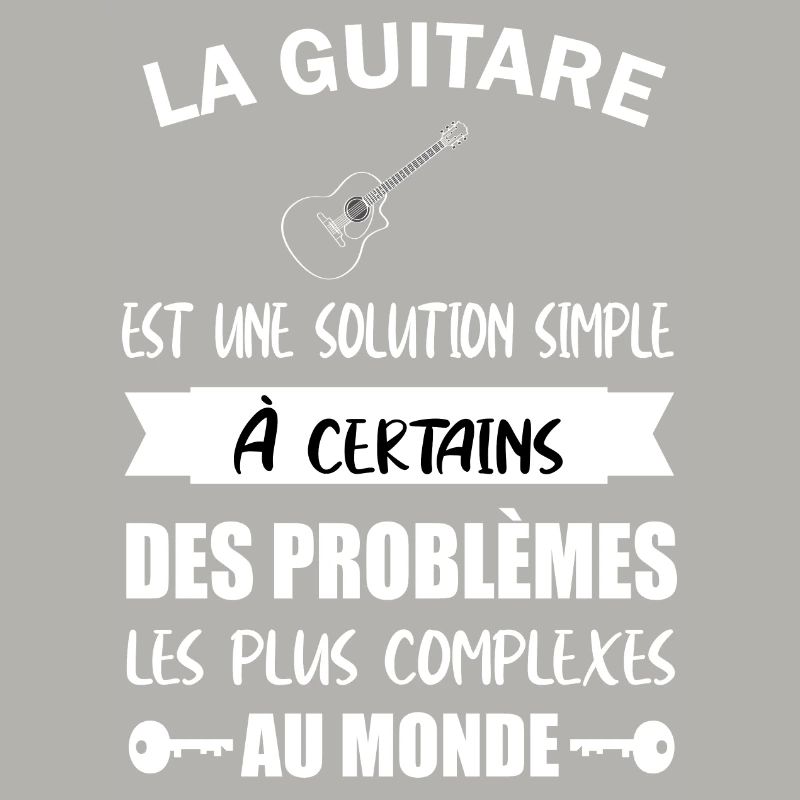 La guitare est une solution simple à certains