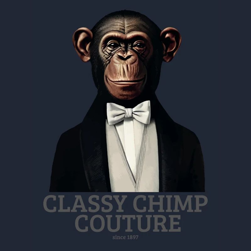 Classy Chimp Couture | Elegant Monkey in Tuxedo