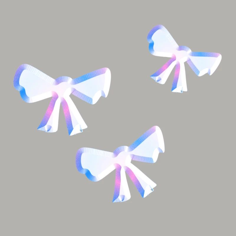 loop symbol fly pattern glitter three