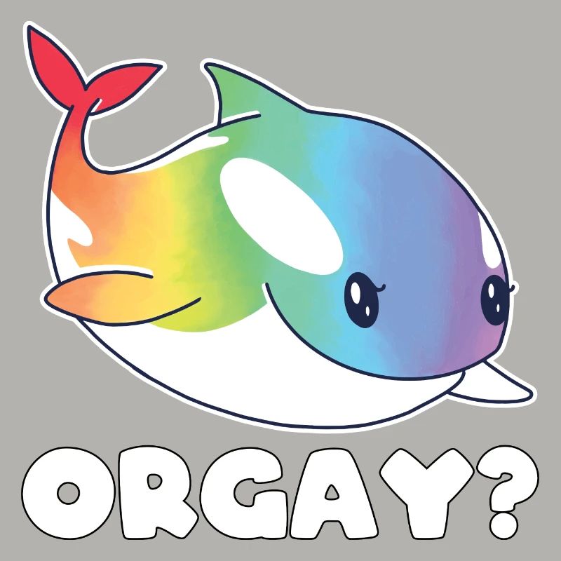 Orca Regenbogen LGBTQ Geschenk