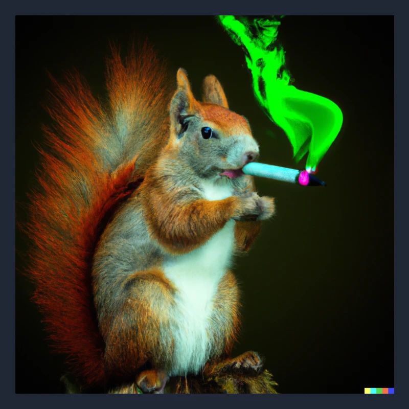 Neon Eichhörnchen