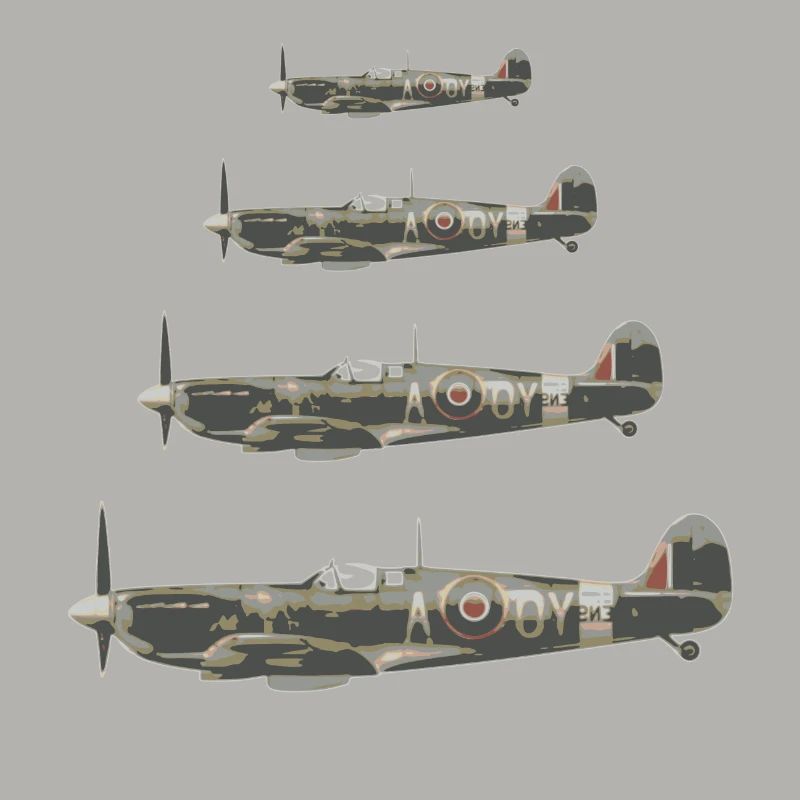 Spitfire Jagdflieger - Retro Geschenk Pilot