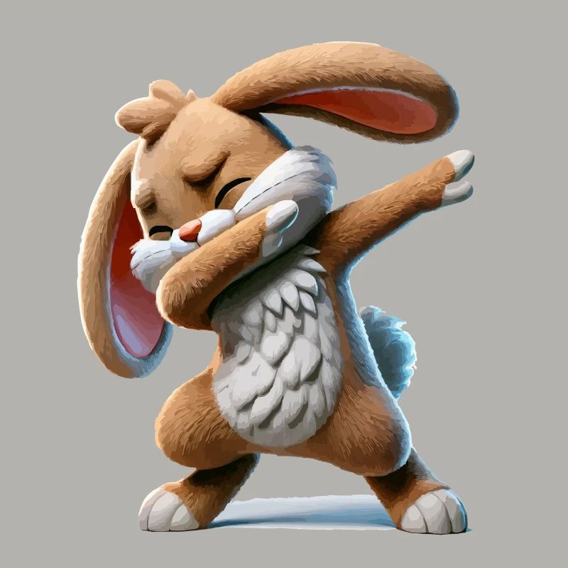 Rabbit Dabbing Comic