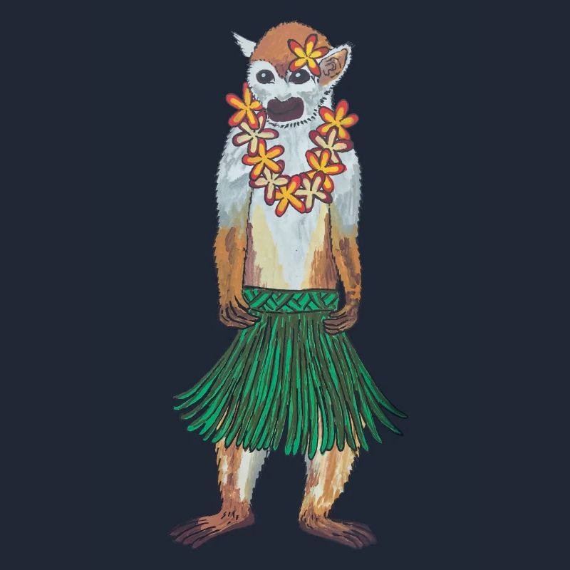Squirrel Monkey Monkey Hawaii Hula Monkey Hula Hoola