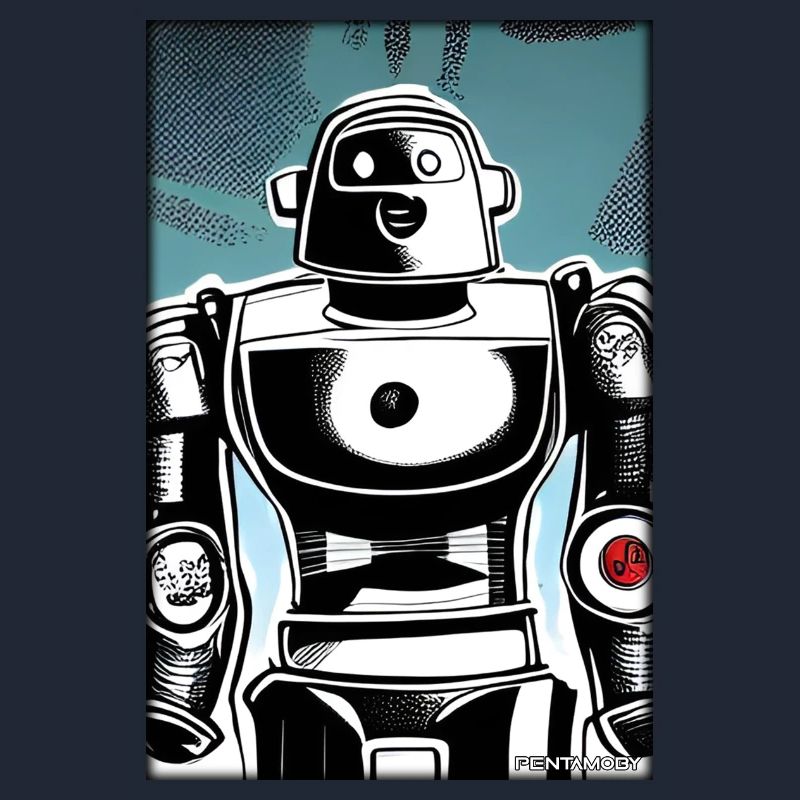 Robot Comic Future Cyborg Machine Technology