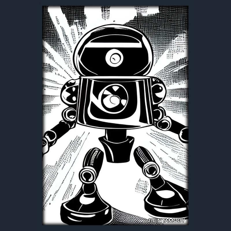 Robot Comic Future Cyborg Machine Technology