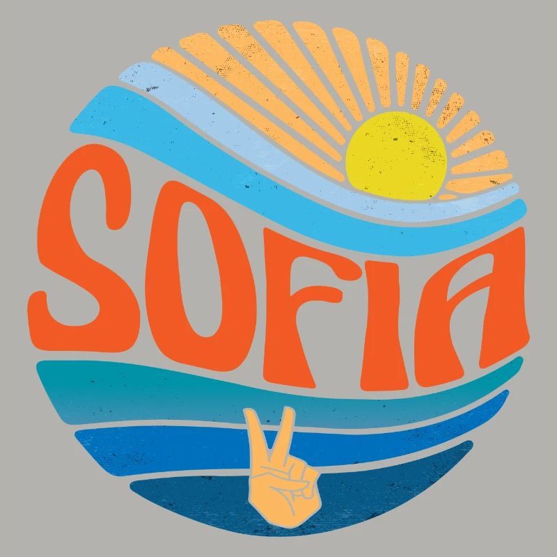 Sofia Hemd Vintage Sunset Sofia Groovy Tie Dye